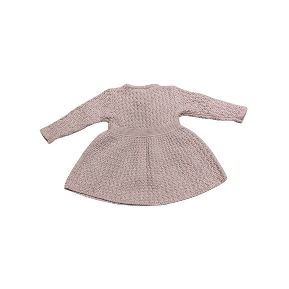 Beautiful Catherine Malandrino Mini Baby Pink Sweater Dress Size 6-9 Months - Picture 2 of 6